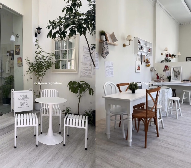 Ruangan di Apron Signature Korean Cafe (IG Apron Signature Cafe Jakarta)